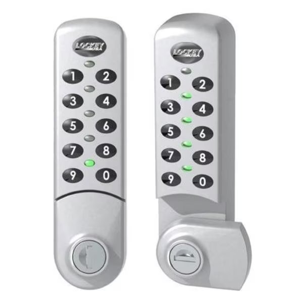 Digital Electronic Cabinet Lock Standard Silver Vertical, Lockey, Mfr#: EC780-SV
